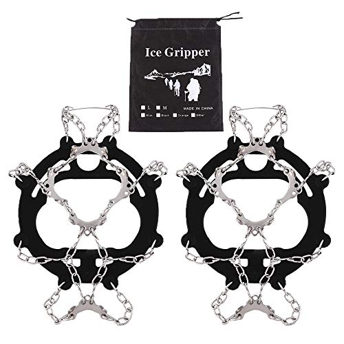 Cutiful Traction Cleats Xmas Gifts for Dad Mom Men Women Bro Sister Crampons Ice Snow Cleats Ice Grips Grippers Microspikes Boots Shoes Spikes Walking Camping Hiking Winter Snow Spikes - Thumbnail 7