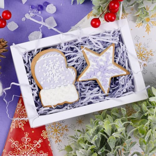 Image of 2 LB Light Purple Crinkle Cut Paper Shred Filler Great for Gift Wrapping, Basket Filling, Birthday, Wedding, Halloween, Thanksgiving, Christmas Day, New Year Party Decorations Filling Supplies