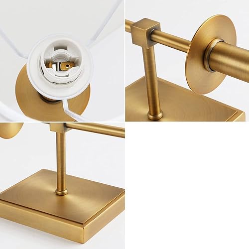 Miniatura 2 de Amen Retro Wall Lamps with Flared Textile Lamp Shade, Rustic Vintage Industrial Wall Sconce Wall Lights for Indoor Living Room Bedroom Stairway Bar