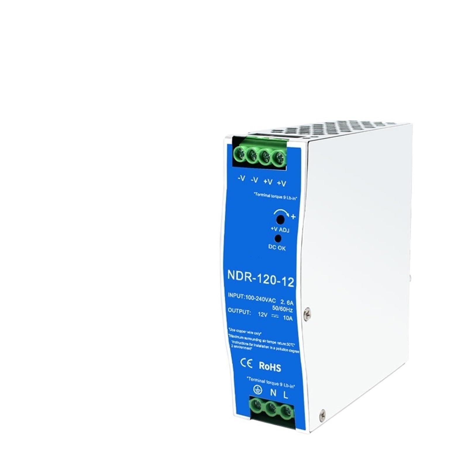 JJKKOZVQF 12V/24V/48V Power Supply Transformer 75W 120W 240W 480W(NDR-240-48 48V5A)