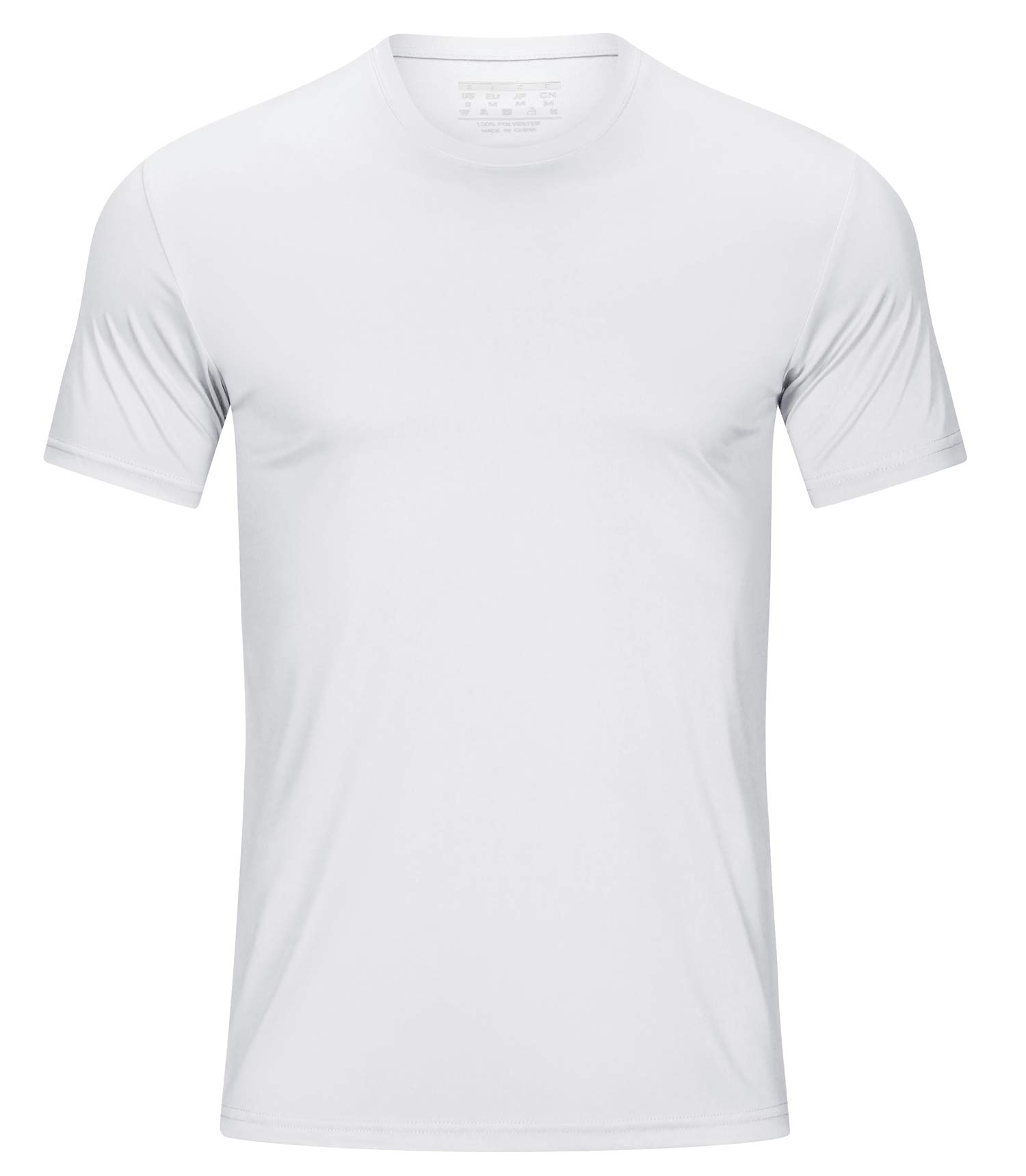 TACVASENSwim Shirts for Men Rash Guard SPF Short Sleeve Sun T-Shirt UPF 50 Quick Dry Lightweight Fishing Water Shirt