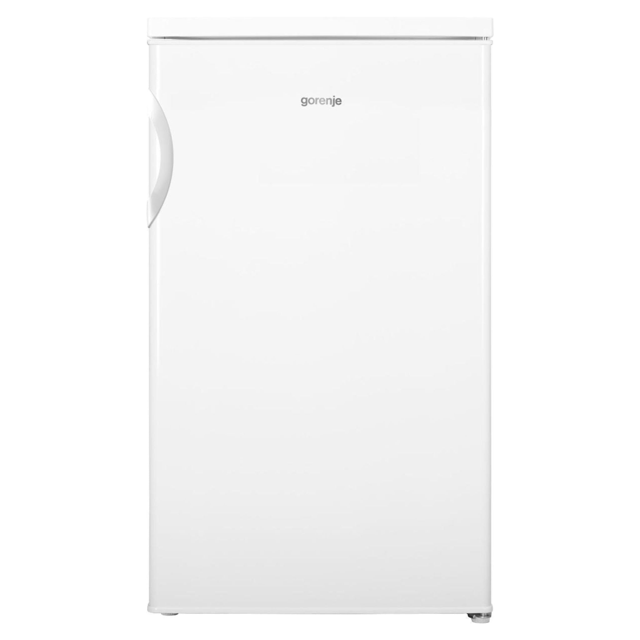 Gorenje R49CPW lodówka stołowa/wolnostojąca/bez zamrażarki/klasa efektywności energetycznej C/ 37 dB / 133 l/CrispZone/Eco/oświetlenie LED/wymienne zawiasy drzwi/szer. x wys. x gł.: 56 × 84,5 × 59,8