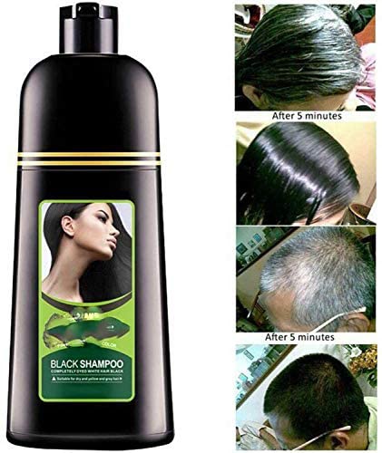 Miniatura 5 de Deysen Tinte natural orgánico rápido para el cabello solo 5 minutos Noni Plant Black Champú, champú para cabello negro, champú para el crecimiento