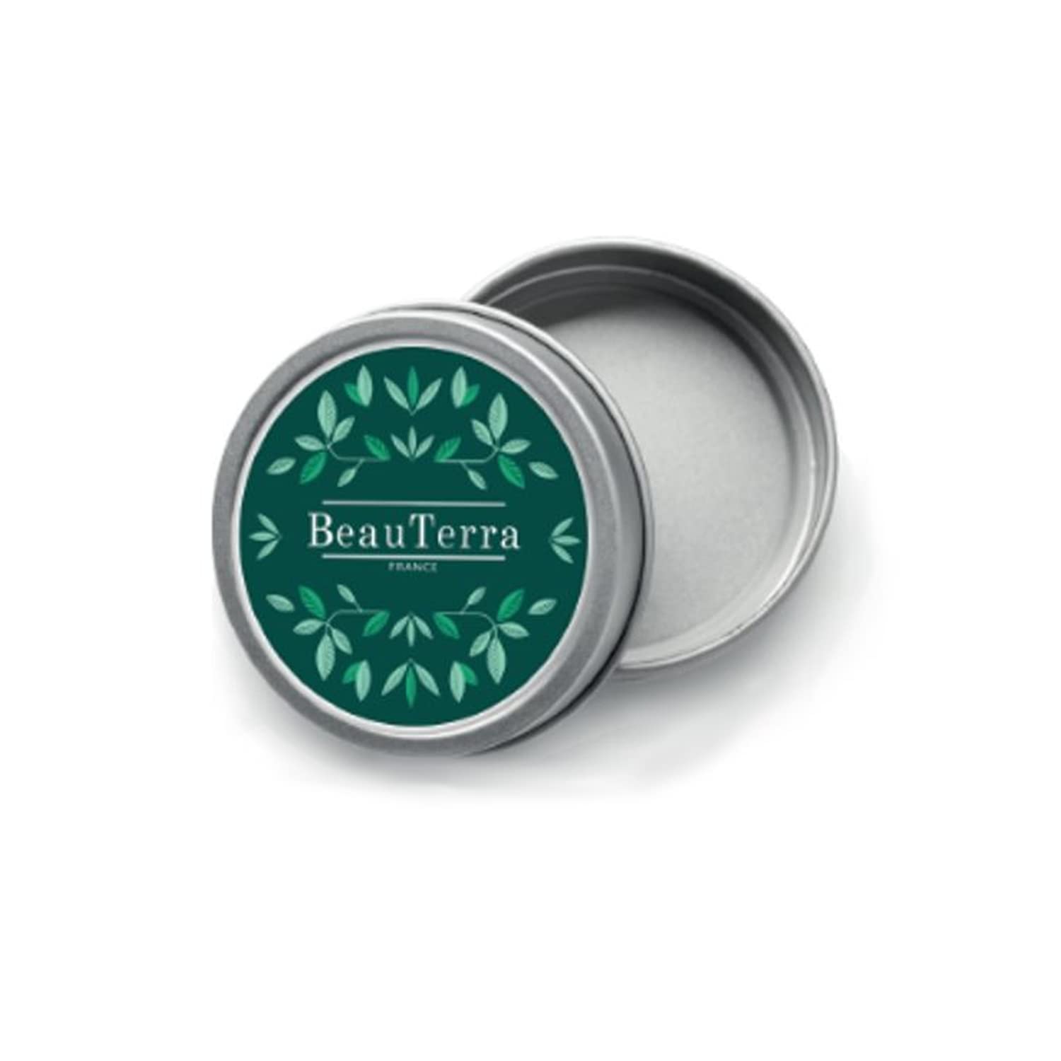 BeauTerra - Storage Box – for Solid Shampoo – Storage and Transport – Travel Size – Aluminium Box – Diameter 90 mm – Screw Lid