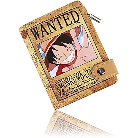 Roffatide Anime One Piece Cartera de Piel Sintética Cover