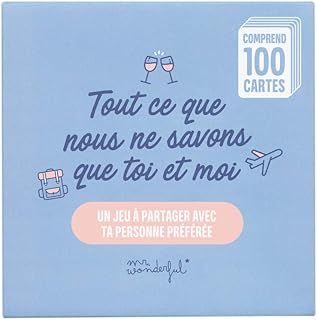 Mr. Wonderful Jeu de Cartes - Tout Ce que Nous Ne Savons que toi Et MOI