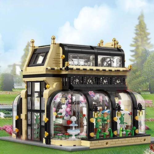 Seasy Haus Bausteine Bausatz, 2147 Klemmbausteine Modular Botanischer Garten Modell mit LED-Licht, Kompatibel mit Lego – Bild 6