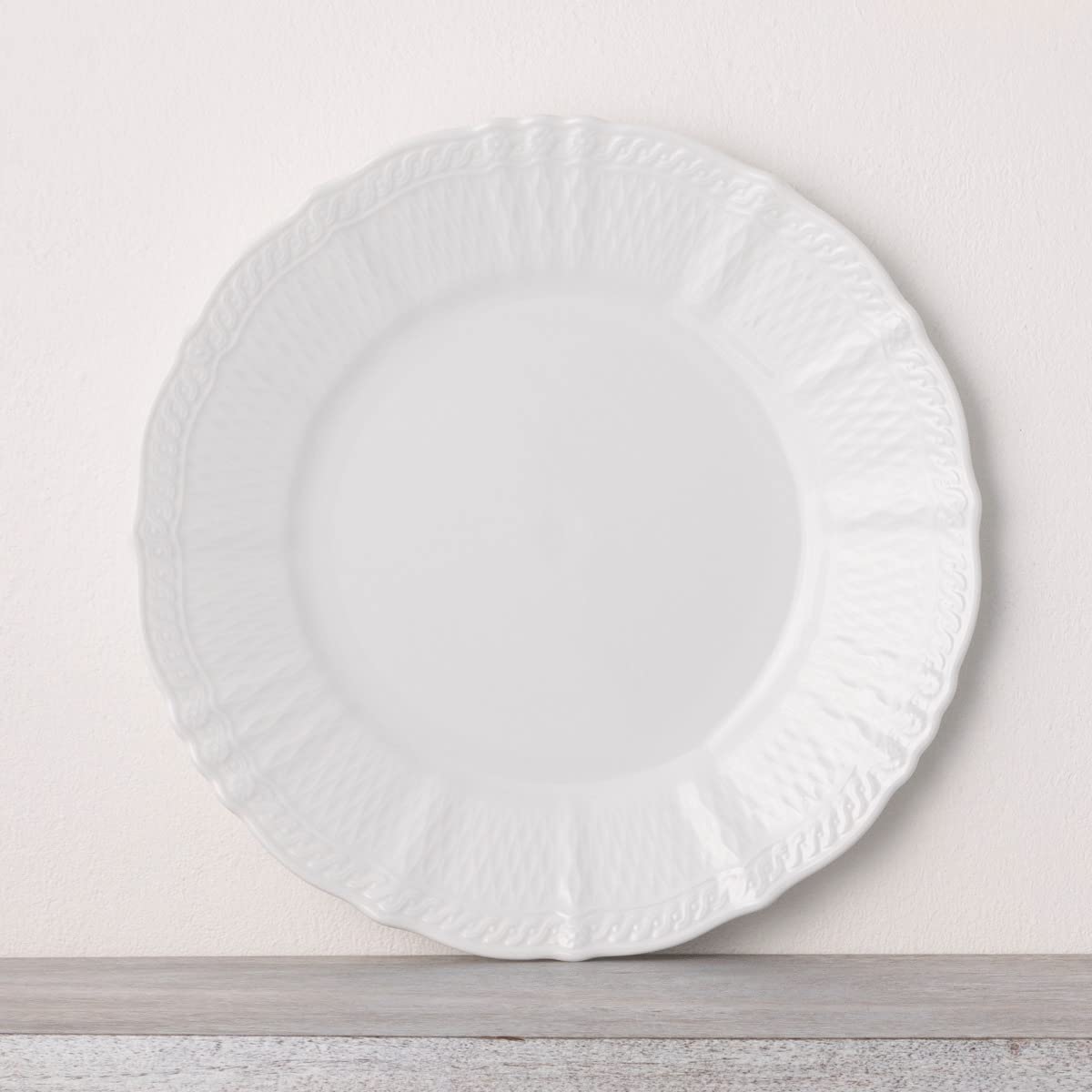 Amazon.com | Noritake Cher Blanc 5-Piece Round Place Dinnerware