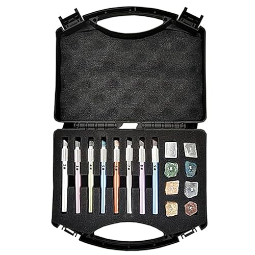 Kit de test de dureté Mohs : stylos testeurs de rayure 2-9 pour minéraux et gemmes