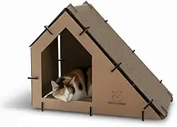 Casa Para Gatos Gatto Karino Tokabana Com Rampa Arranhador