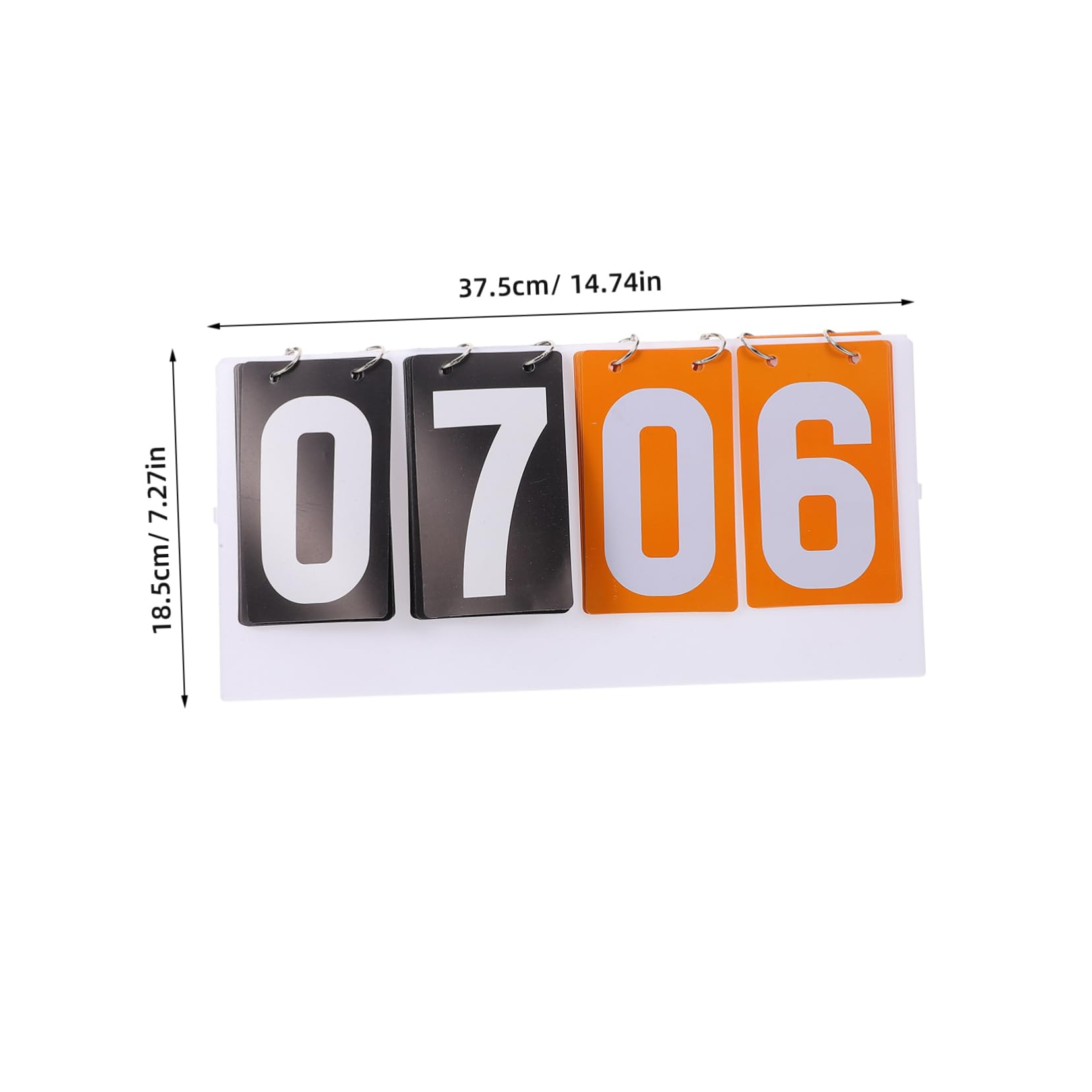 BESPORTBLE Versatile Sport Scoreboard Basketball Scoreboard Portable Flip Scorekeeper PVC Material