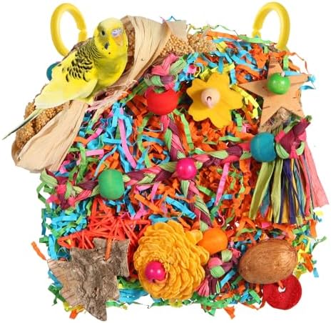 Bird Toys: Lawn Mat, Climbing Wall for Parakeets, Parrots, Cockat...