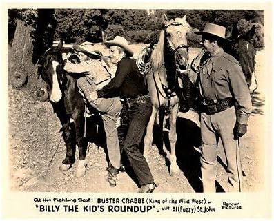 Billy The Kid's Roundup Original 8x10 Lobby Card Buster Crabbe King of The West