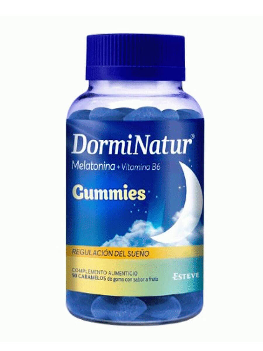 DORMINATUR GUMMIES. Complemento alimenticio con melatonina y vitamina B6. 50 com