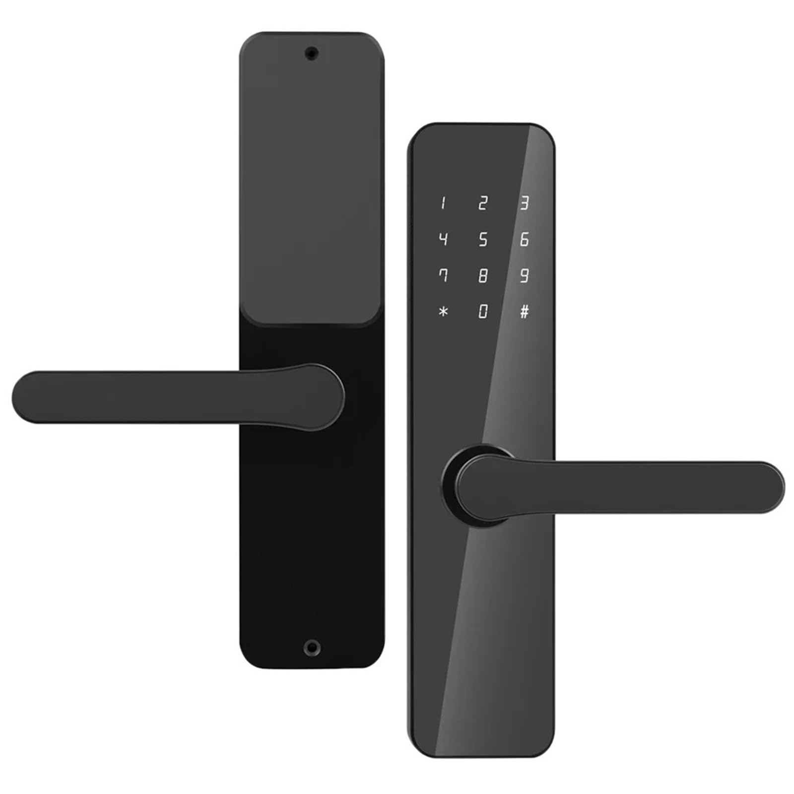 Cerradura Electronica, Cerradura inteligente con Control por aplicación, cerraduras digitales con mango, teclado, cerradura electrónica for casa, alquiler de Hotel, conexión Bluetooth(22X240(5050))
