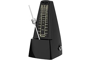 Ueteto Pocket Mechanical Metronome Black with Loud, Stable Click and Adjustable Speed...