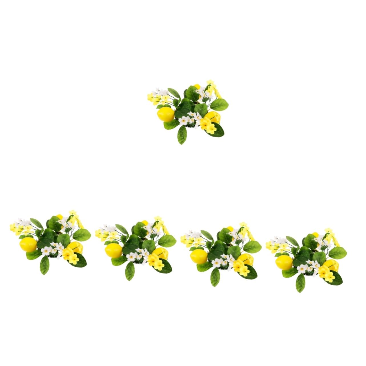 HOLIDYOYO 5pcs Candlestick Garland Plant Candle Holder Green Leaves Home Decor Party Wreath Wedding False Leaf, 1495781P1TK