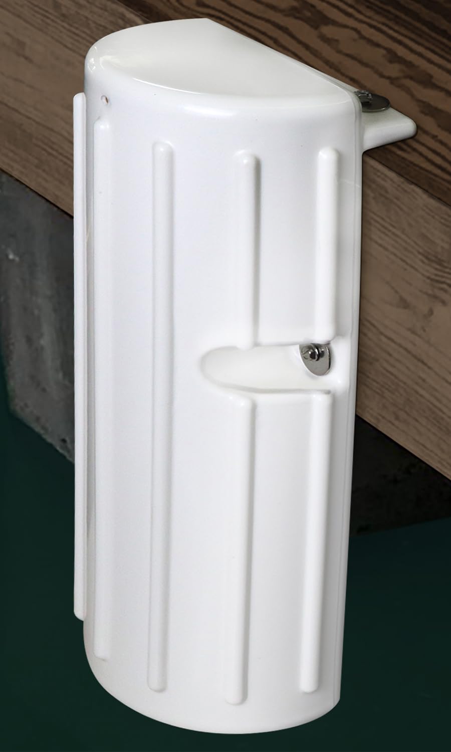 Dock Fenders Bumpers,Boat Dock Bumpers for Edge or Side,Marine Fender Guard Vertical Protection,Soft Durable Construction,Includes Mounting Hardware,White