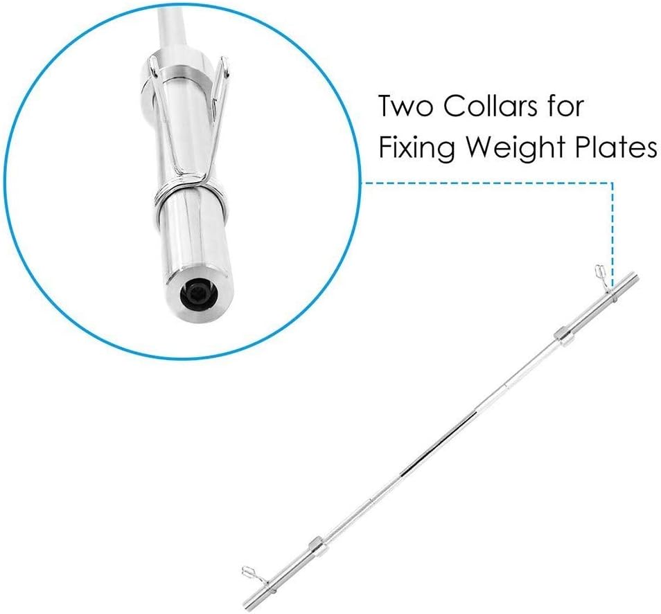 7 Ft Barbell Weight Set, 7 Foot Olympic Barbell Set, Bench Bar Strength Training Home Fitness Equipment Cross Weightlifting 330lb with 2 Olympic Barbell Clamps for Lifts 34LB : Sports & Outdoors