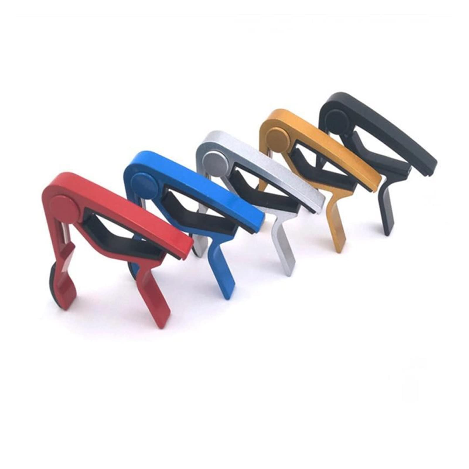 Guitar Capo Trigger Clamps do akustycznych elektrycznych gitar klasycznych akcesoria Crete Metal Capo części do gitary Instrument strunowy, gitara Capo (kolor: czarny) (żółty)