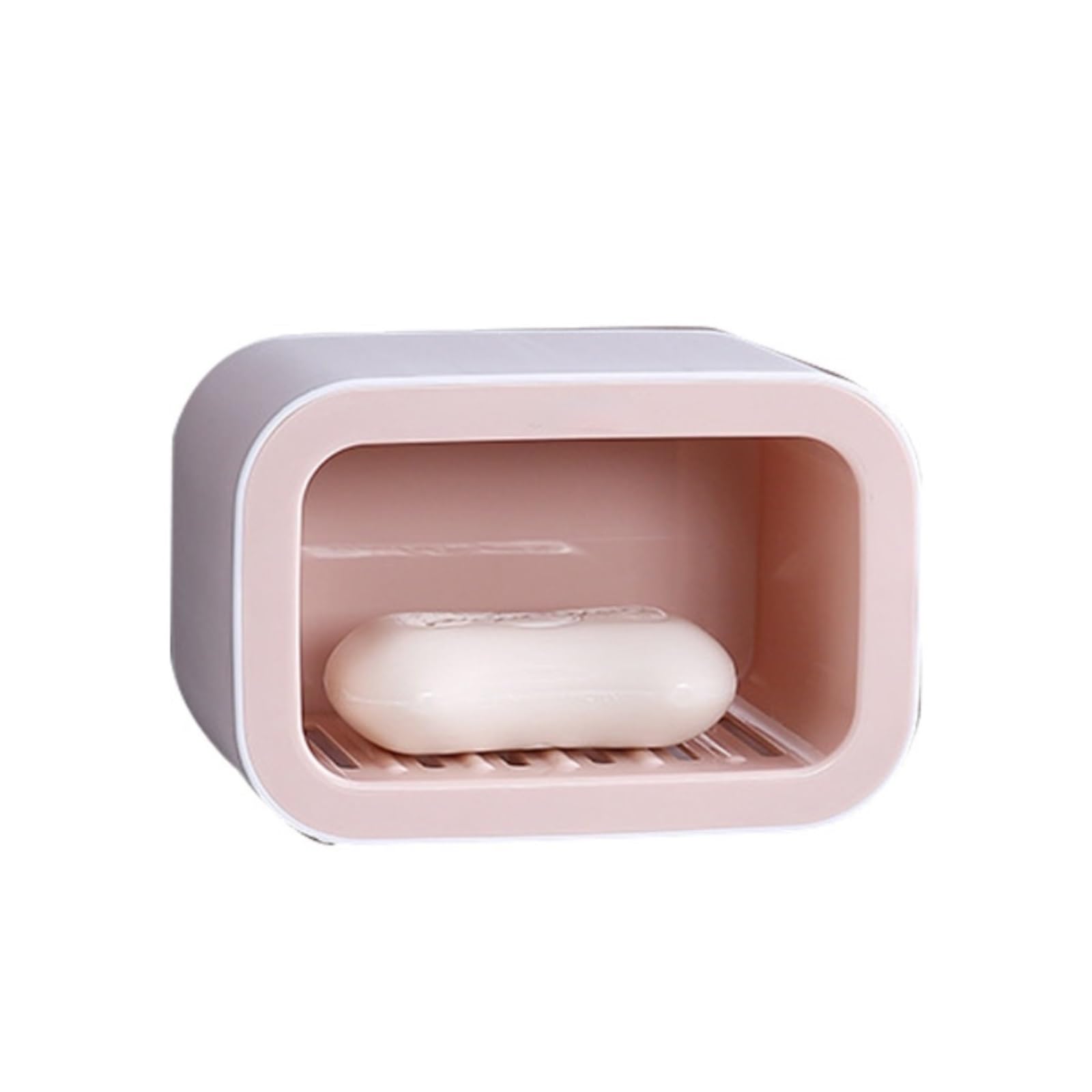 soap dish, Soap Dish Adhesive Wall Mount With Drainage Multicolor(Roze)