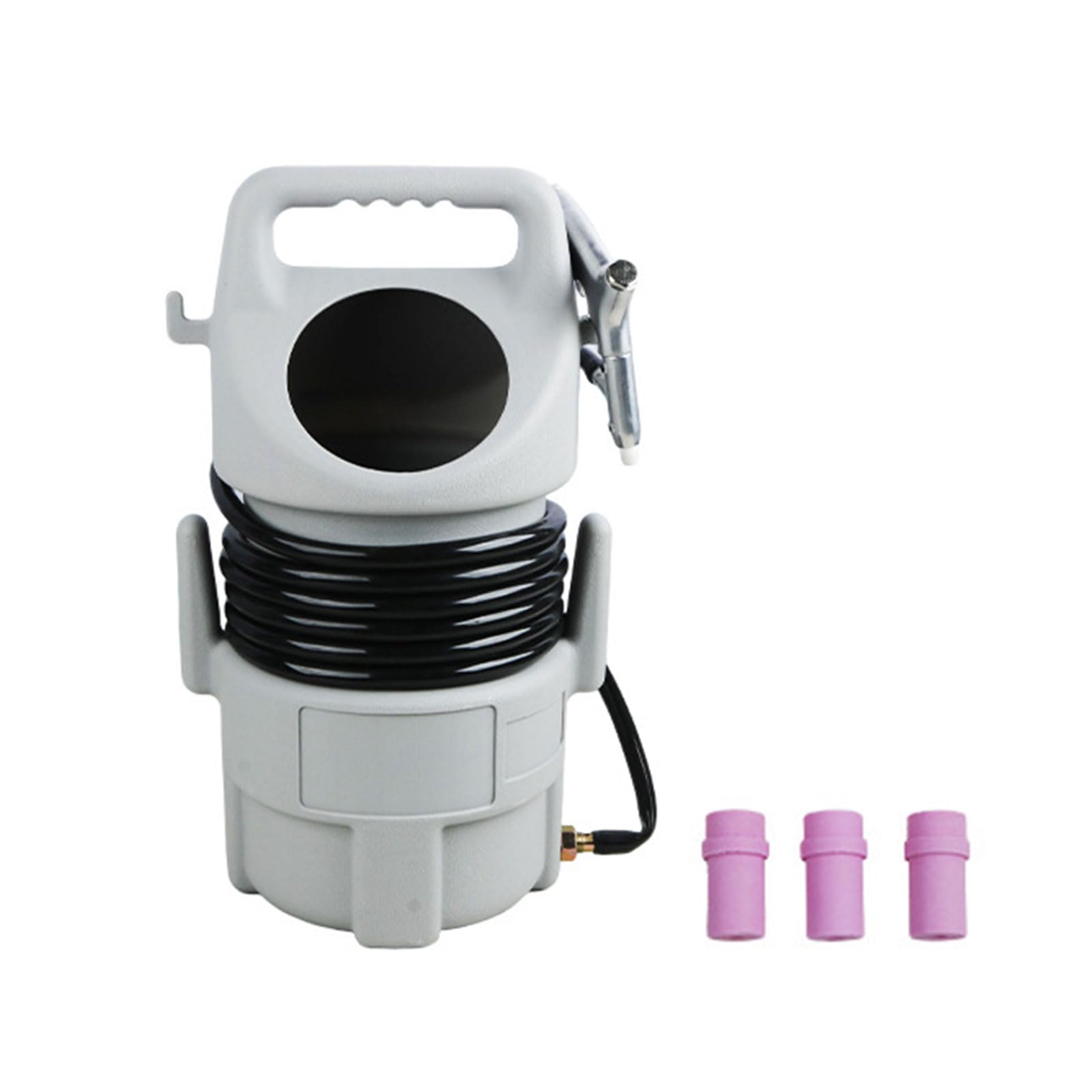 Professional Pneumatic Sandblasting Tool for Rust and Removal Aluminum Body Ergonomic Grip Features Four Nozzle Option Easy to Handle Sandblasting with Hooks