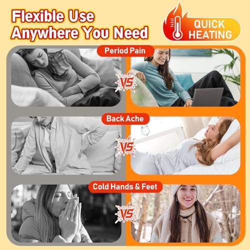MQUPIN Adhesive Heat Patch,Air Activated Heating Pad for Period Menstrual Cramp,12H Long-Lasting,Ultra-Thin & Discreet for Inside Clothing,Portable & Disposable Heat Pack,Body Warmers for Cold Weather image 8