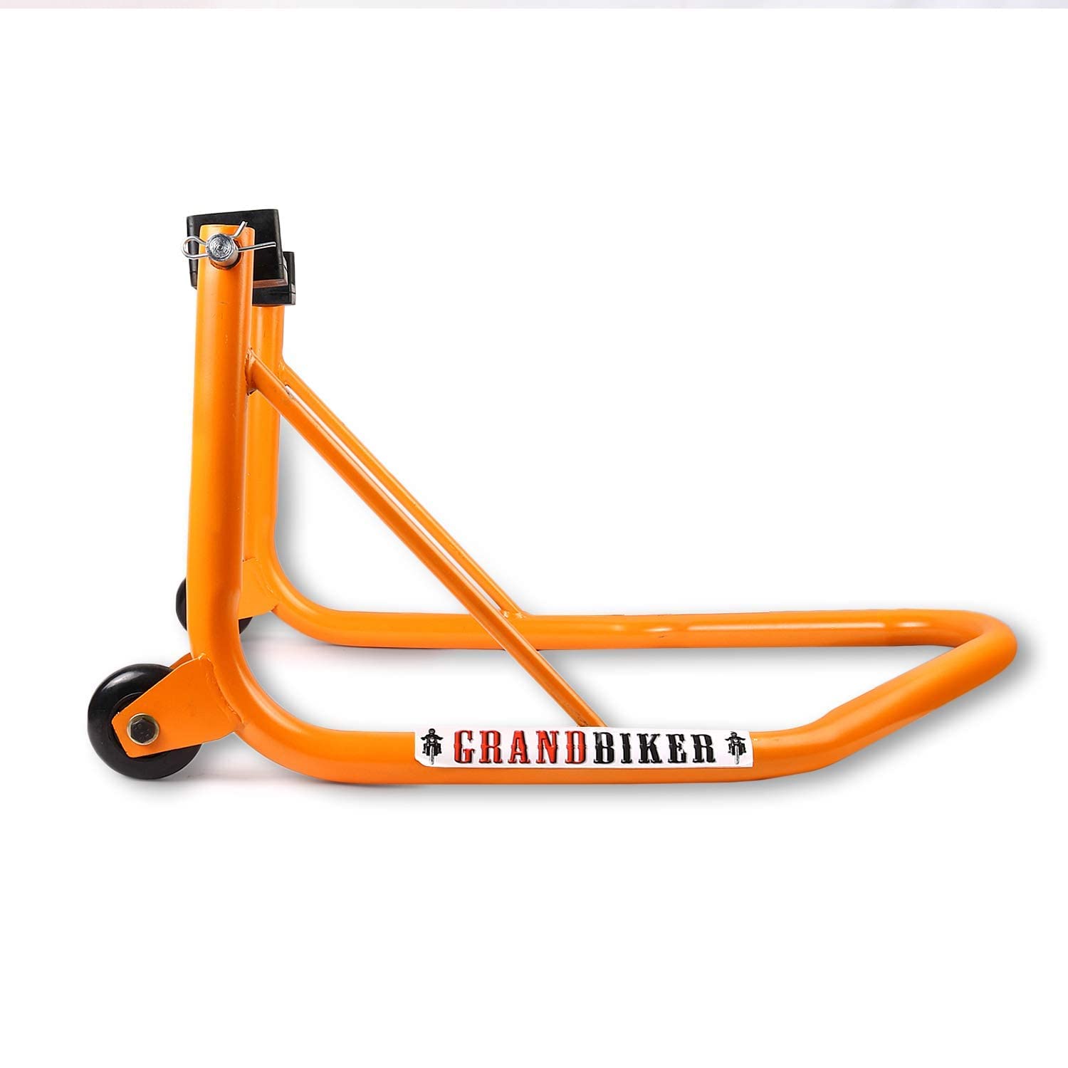 GrandbikerRear Universal Wheel Paddock Stand Extra Strong with Swing Arm Rest for R15 All Versions (Orange)