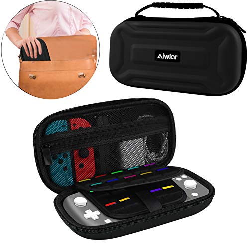 Case for Nintendo Switch Lite, Carry Case Hard Shell with 18 Games, 4
