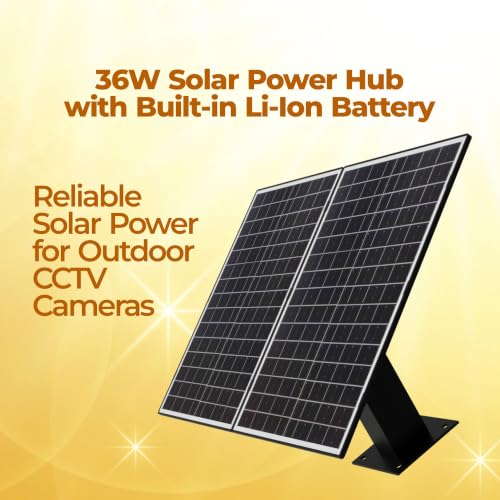 Image of Trueview 13500mAh Solar Power Bank with Panel, Portable Charger for Wireless CCTV & Outdoor Security Cameras, Battery Pack for Camping, Hiking, Travel & Emergency Use
