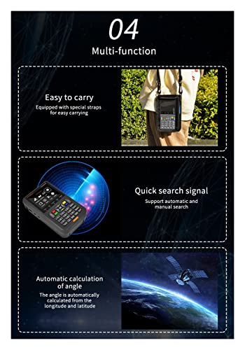 Mètre pointeur de satellite DVB-S2 V8 Finder2 pour réglage parabole