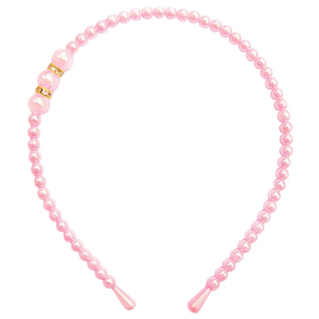 Women's Pearl Hair Bands for Women Headbands - Pink Headband for Girls Hair Band Hoop Clips Pearls Beauty Care Shiny Elegant Nice Beaded Headwear Accessories Bridal Wedding Fashion Hairband-image-30