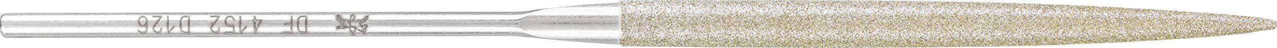 Pferd Lima de Aguja de Diamante Media Caña Df4152 D126, Recubrimiento 5,5 x 70 millimeters, Longitud Total 140 millimeters, Grano de Diamante D 126