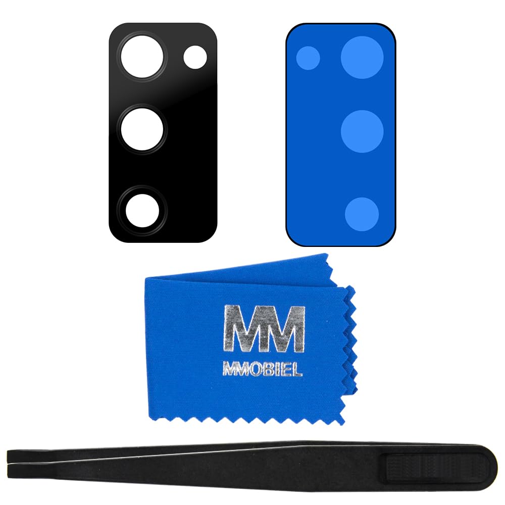 MMOBIEL Rear Camera Glass Lens Compatible with Samsung Galaxy S20 FE / S20 FE 5G 2020 Camera Glass with Double Sided Adhesive Tweezers and Cloth