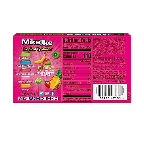 Image of Mike and Ike Candy, Tropical Typhoon, 4.25oz Theater Box, Pack of 12