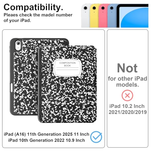 Supveco Premium Folio Stand Case for iPad 11th Generation 11 inch with Pencil Holder
Supveco Auto Wake/Sleep Case for iP