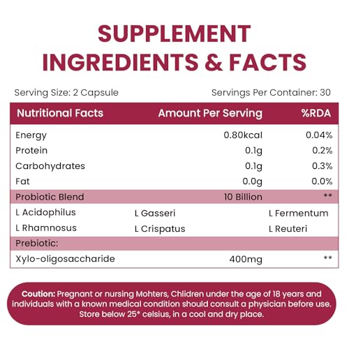 Image of Vlado's Himalayan Organics Vaginal Probiotics for Women pH Balance with Prebiotics & Lactobacillus Probiotic Blend - Vaginal Health Supplement - I Clinically Proven Strains & 10 billion CFU I PromoteVaginal Odor & Vaginal Flora - 60 Veg Capsules