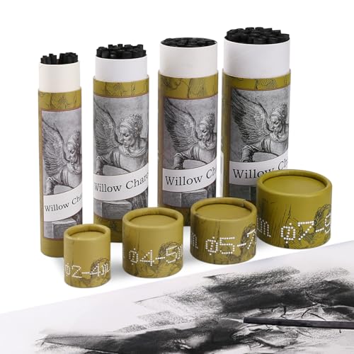 100PCS Willow Charcoal Sticks for Drawing and Sketching