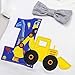 Lenfesh Infant Boy Ropa de cumpleaños Moda Manga Corta Carta Impresión de...