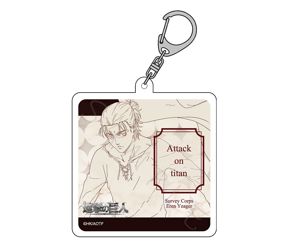 進撃の巨人 リヴァイ エレン 線画アクリルキーホルダー witstudio
