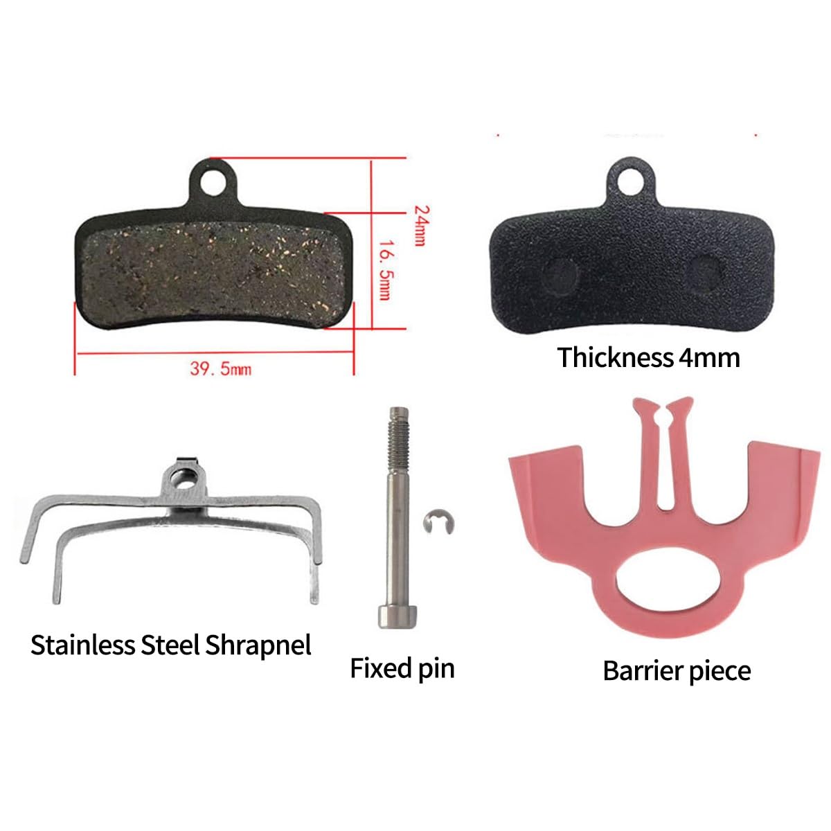 Set di Freni Idraulici a Disco in Alluminio a 4 pistoncini per e-Bike, Anteriori e Posteriori, 900 mm/1550 mm, compatibili con rotori da 160 mm, per MTB, BMX, eBike e XC (Viola).