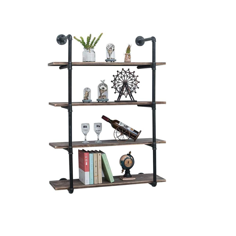 Buy Coral Flower Industrial Pipe Shelving Walled 4Tier Rustic Metal