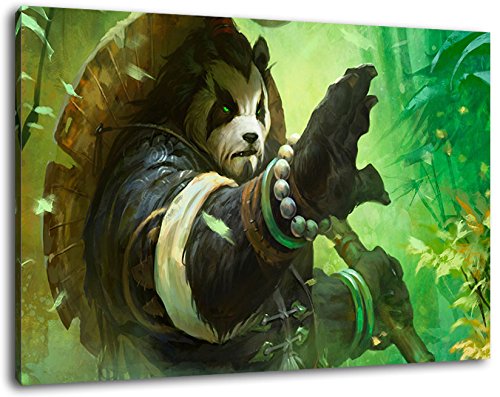 World of Warcraft Format 80x60 cm Bild auf Leinwand, XXL riesige Bilder fertig gerahmt mit Keilrahmen, Kunstdruck auf Wandbild mit Rahmen