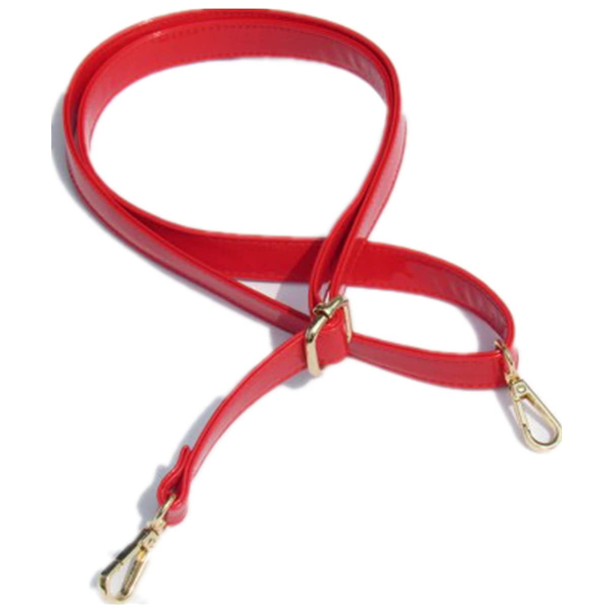 Cadena, cadena de bolso, correa de bolso, cadena extensora de bolso. Reemplazo de correa de bolso ajustable de 55 "Reemplazo de correa de hombro de bolso de cuero, patrón de lichi rojo(Wide 0 cm)