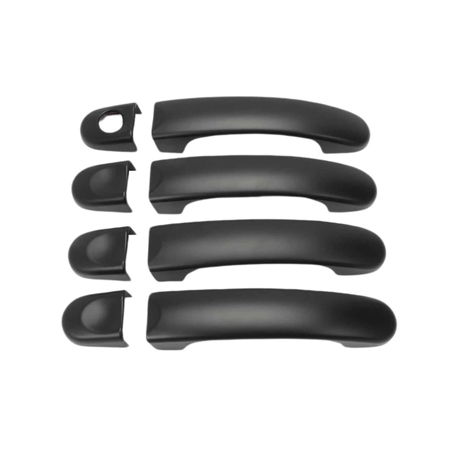 MTVTFECEWG 8 PCS Black Door Handle Cover for VW for Transport T5 T6 for Caddy Van
