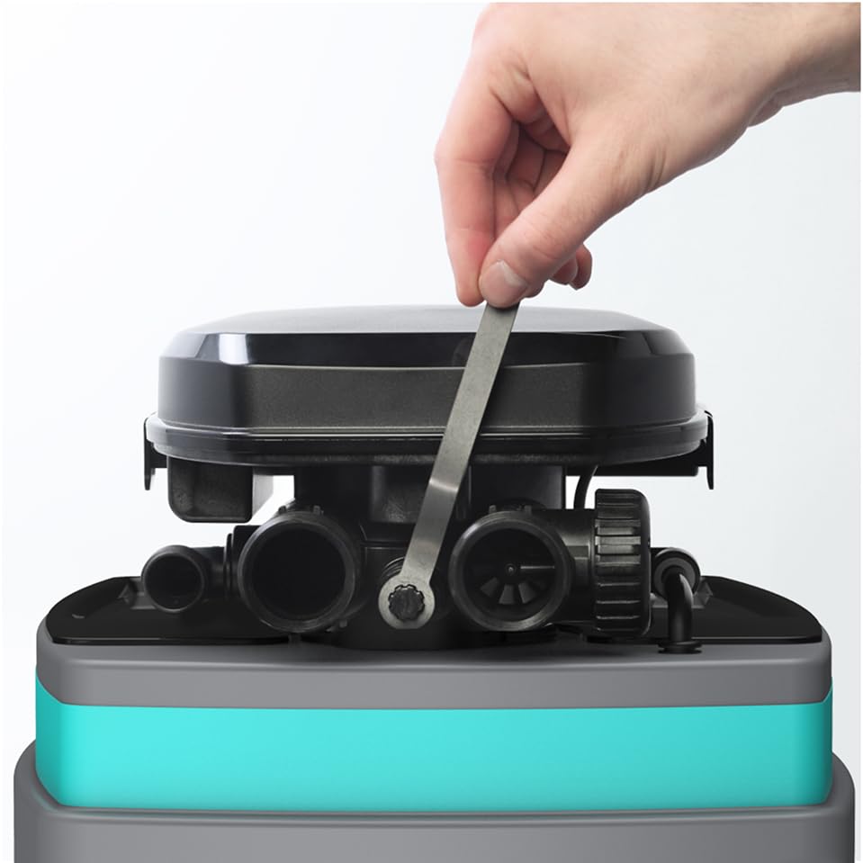 Ecosoft Anthracite Azure 250 well water softener | descalcificador para agua de pozo con válvula digital | filtración combinada de cal y metales | instalación en entrada principal | alta eficiencia