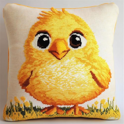 Housse Coussin Latch Hook Poulet Canevas Broderie Craft Kit de Qualité