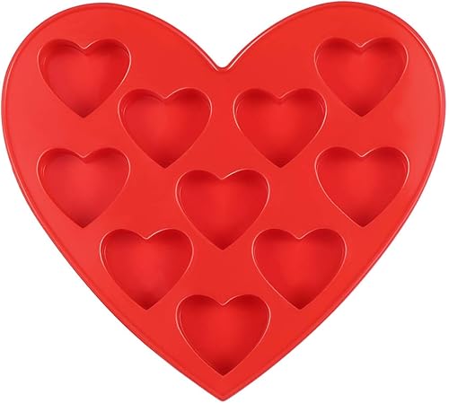 Miniatura 1 de Molde de silicona para tartas, molde para hacer dulces, molde de chocolate en forma de corazón, bandeja para cubitos de hielo, molde para hornear