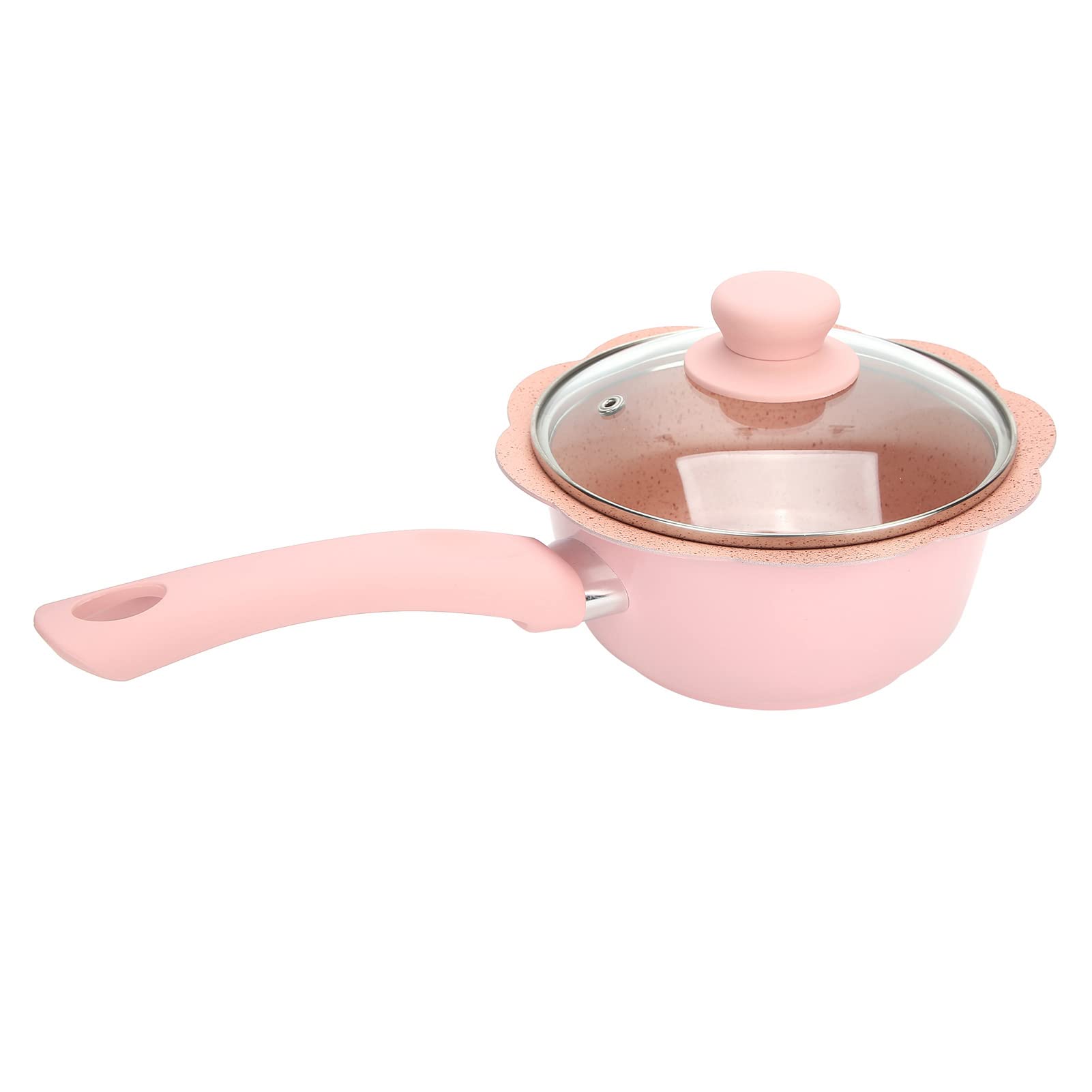 Set di Pentole per Zuppa di Latte, Pentole da Multifunzione Antiaderenti per Alimenti per Bambini, Colore Rosa