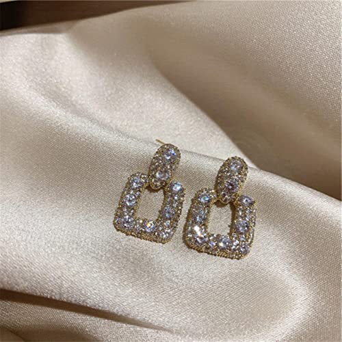 Boucles d'oreilles argent S925 et brillants géométriques d'exception - 2